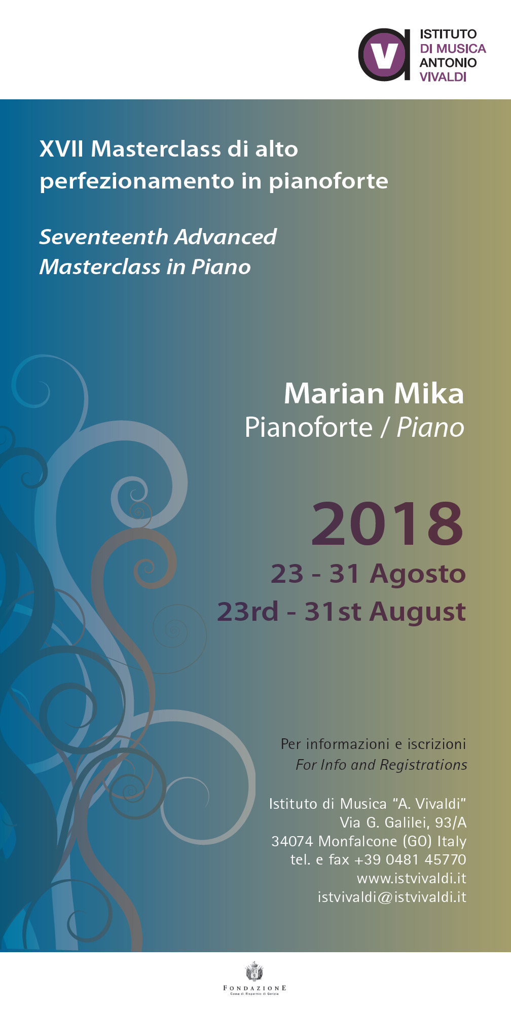 XVII Masterclass Internazionale XVII Masterclass Internazionale