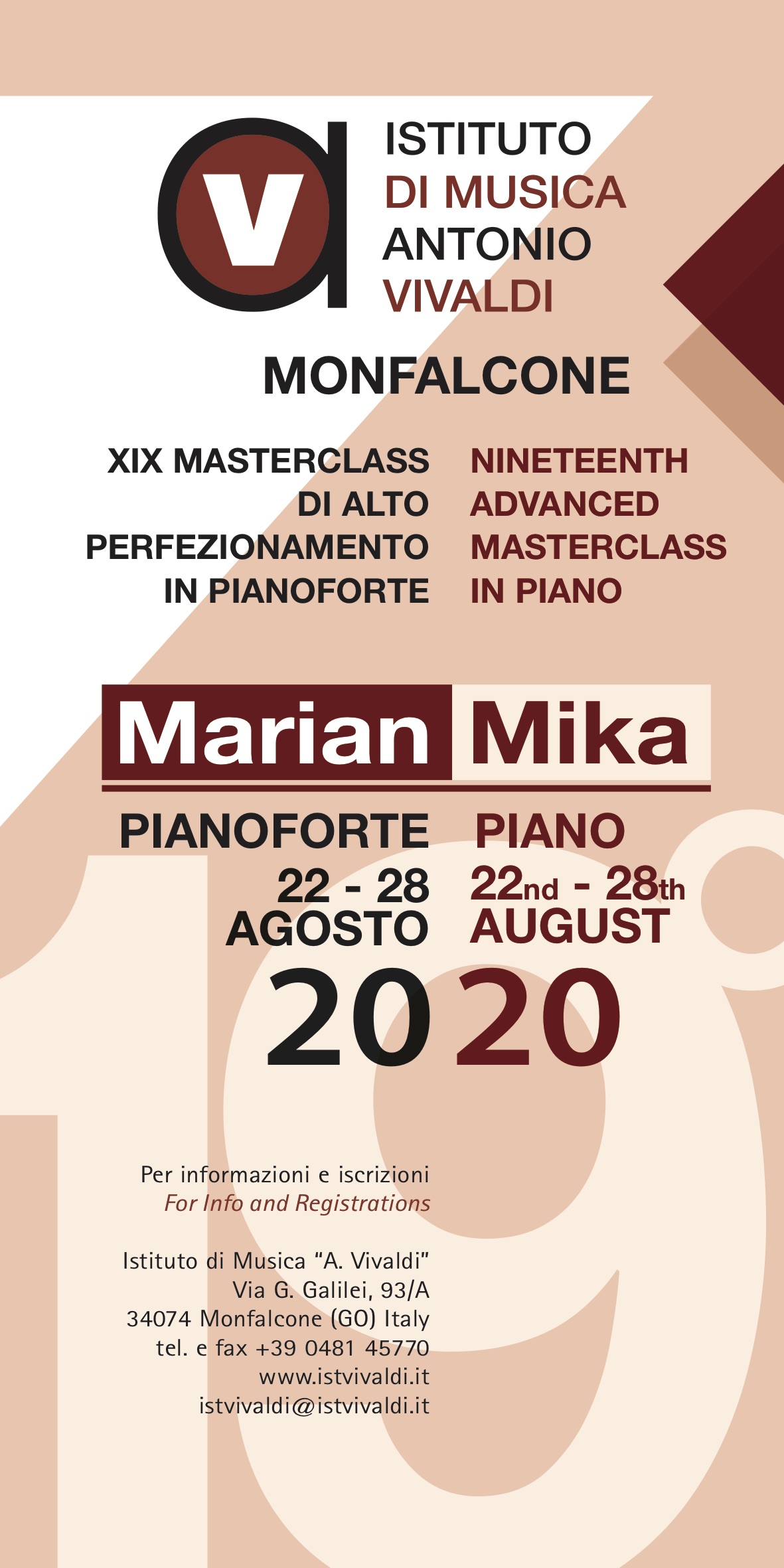 XIX Masterclass Internazionale XIX Masterclass Internazionale